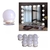 Luces LED para Espejo Vanity – Kit de 10 Bombillas Regulables con Ventosa