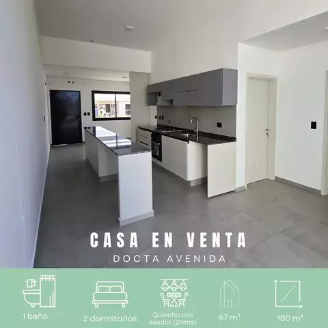 Casa de 2 Dormitorios en Venta – Docta Avenida – Una Planta