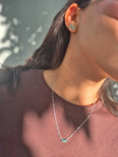 Conjunto Laço Turmalina - Prata 925 - comprar online