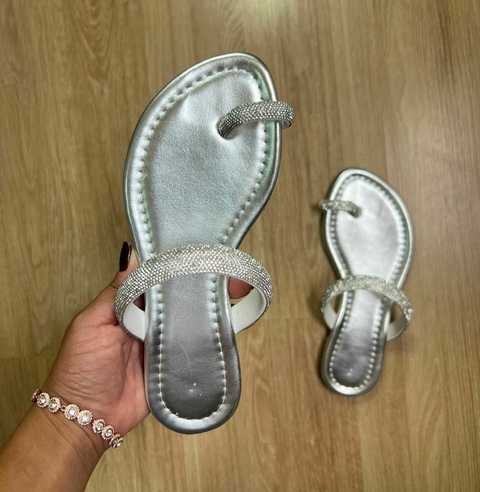 Rasteirinha Dedo Prata