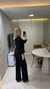 Conjunto Casaco laço cintura alta - PRETO - loja online