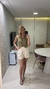 Short Amabel alfaiataria - CREME