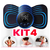 Kit 4 Mini Massageador Elétrico Portátil Cervical EMS Alivia Dores Corpo Pescoço - comprar online