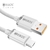 Cabo Premium - Luxury Acrylic - Branco - 1m - USB x Micro USB V8 (CB-209 V)