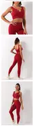 Conjunto de esporte sem costura de duas peças top de culturas sutiã - comprar online