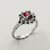 Mix Anéis Crown Zircônia e Eu Rubi - comprar online