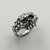Mix Anel Grave Skull Zircônia e Brinco God - comprar online