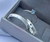 Aliança 3mm meio a meio c/ 1 pedra - comprar online