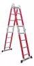 ESCALERA DIELÉCTRICA DE FIBRA MULTIPROPOSITO BLACK PANTHER BP-EMF0404 4X4