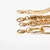 Conjunto de pulseira bracelete cubano, 4 unidades, boho cor dourada - Valentina Store