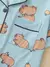 Pijamas Manga Curta Capivara
