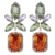 Brincos Com Pedrarias Coloridas - comprar online