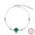 Colar E Pulseira Trevo de Quatro Folhas Prata Esterlina 925 (Vendidos Separadamente). na internet