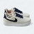 ZAPATILLAS AIR FORCE 1 LOW BEIGE DEEP MARINE PREMIUM - [ZU00164]