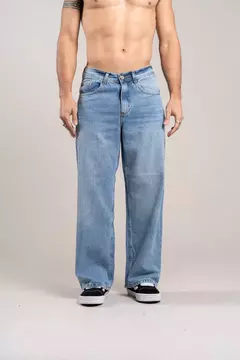JEANS WIDE LEG CELESTE - comprar online