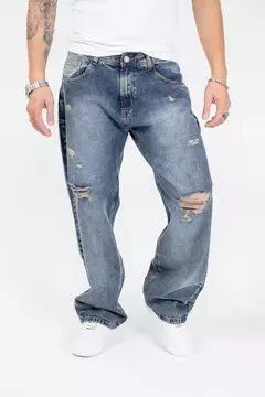 JEANS MOM AZUL OXIDO - Valentine