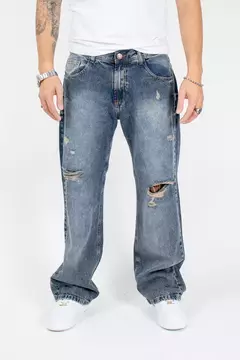 JEANS MOM AZUL OXIDO - comprar online