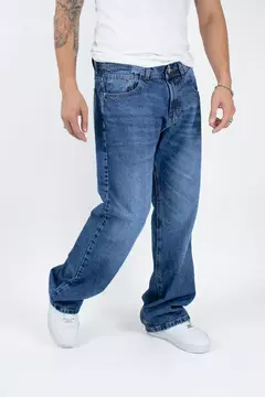 JEANS MOM AZUL LISO en internet