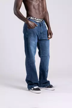 JEANS MOM AZUL OSCURO