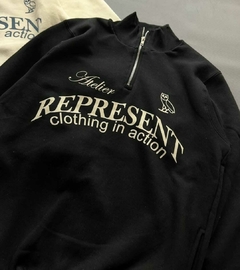Imagen de BUZO FRIZA MEDIO CIERRE "REPRESENT"