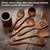 Conjunto de utensílios de cozinha de madeira 1-9 tamanhos - LojasMaisVoce