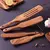 Conjunto de utensílios de cozinha de madeira 1-9 tamanhos