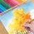 Conjunto de lápis coloridos de 50/72 peças com estojo de lona enrolável - loja online
