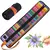 Conjunto de lápis coloridos de 50/72 peças com estojo de lona enrolável