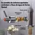 Torneira moderna para pia de parede para cozinhas gourmet