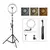 kit tripé Luz leds circular vídeos profissionais