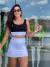 Conjunto Trend Branco top dupla face - Kaizen Sport