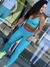 Conjunto brilhoso azul e rosa - Kaizen Sport