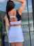 Conjunto Trend Branco top dupla face na internet