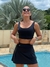 Conjunto Sunset preto e amarelo
