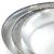 Bandeja redonda martiillada pequeña Silver 30x3