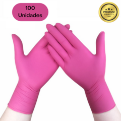 Luva Nitrilica Rosa Pink 100 unidades na internet