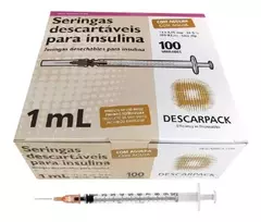 Imagem do Seringa de Insulina Descartavel