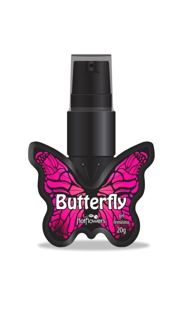 Butterfly Gel Vibrador Feminino 20G Hot Flowers