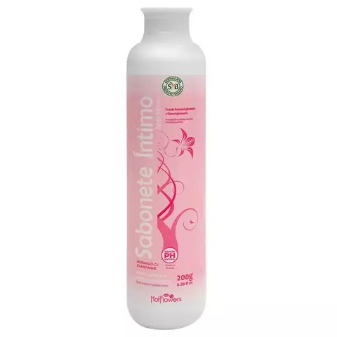 Sabonete Íntimo Morango Champanhe 200G Hot Flowers - comprar online