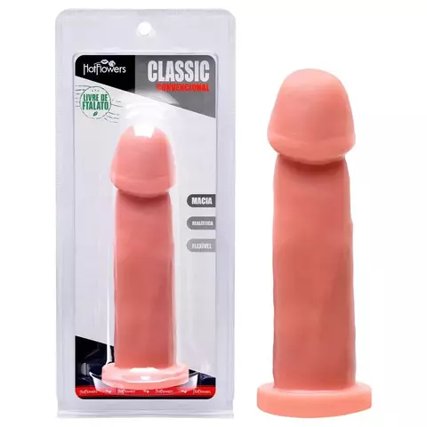 Pênis De Borracha Maciço 17,5 X 4,5Cm Hot Flowers - comprar online