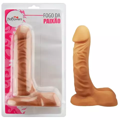 Pênis Silicone Fogo Da Paixão 19 X 4,5Cm Hot Flowers - comprar online