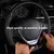Imagem do Capa de volante diy, carbono macio + trança de couro de fibra no volante do carro. PEGADA NOVA E VISÃO RENOVADA