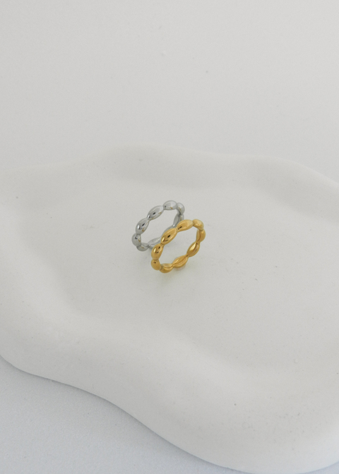 Anel Delicado Minimalista Sementes Aço Inoxidável - comprar online