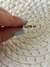 Anillo cruz plata y oro talle 17 mm