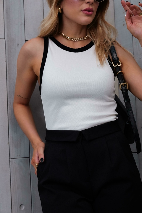 Regata Bicolor (Off-White & Preto)