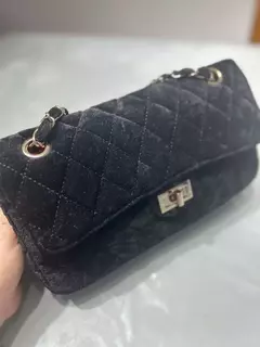 Bolsa Le Lis Blanc Deux – Veludo Preto Transversal na internet