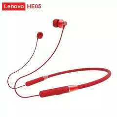 AURICULAR BLUETOOTH 5.0 LENOVO MANOS LIBRES NUQUERO DEPORTIVO ROJO 6HS CONTROL VOLUMEN en internet