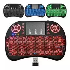 MINI TECLADO INALAMBRICO RETROILUMINADO PARA SMART TV CONSOLA DE JUEGOS RECARGABLE - comprar online