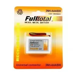 PILA BATERIA RECARGABLE PACK 3 AAA TELEFONO 3nh 800 Mah 3.6 V CON CONECTOR UNIVERSAL - comprar online