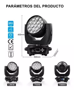 Imagen de Venetian VT-M1915 cabezal móvil de 285W con 19 LEDs RGBW de 15W